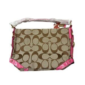 Coach Signature Logo Satchel Tote